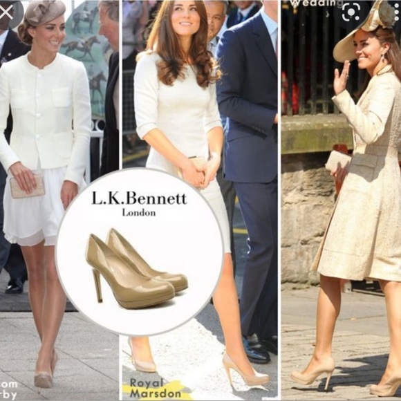 LK Bennett Shoes - LK Bennett The Sledge Nude Platform Heels